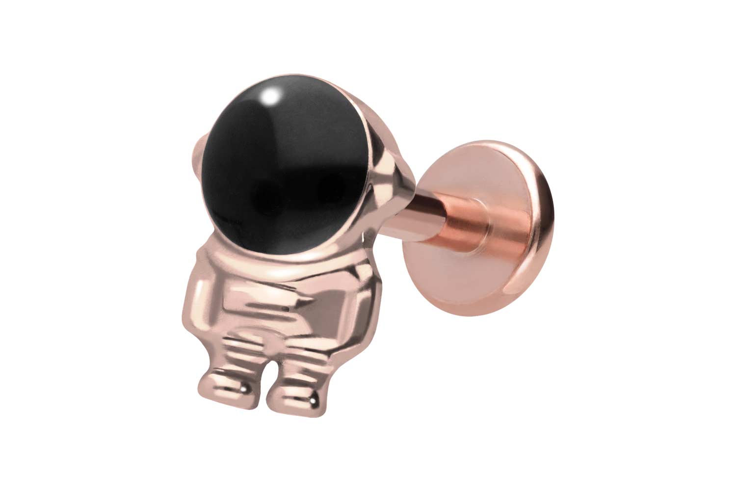 Titan Labret Piercing mit Innengewinde ASTRONAUT